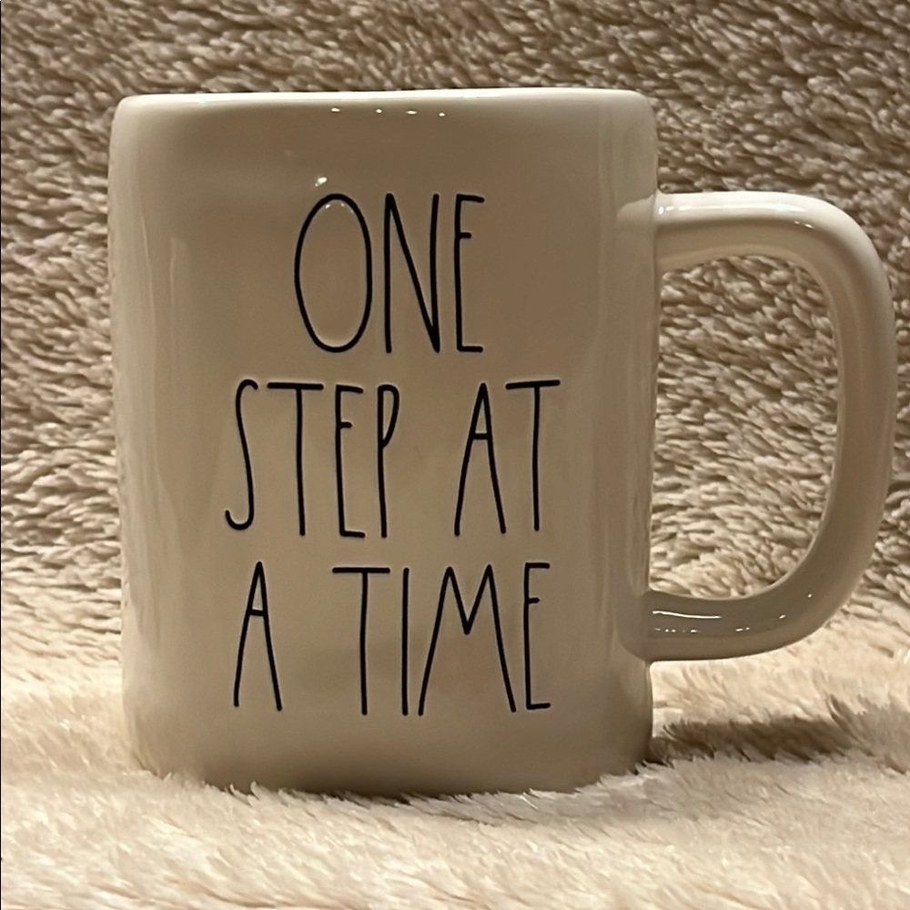RAE DUNN One Step At A Time Large Mug